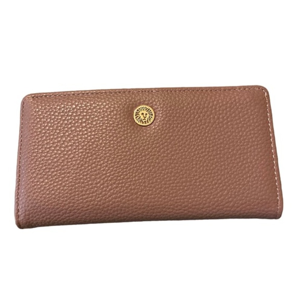 Anne Klein Pink Faux Leather Cars Slot Wallet